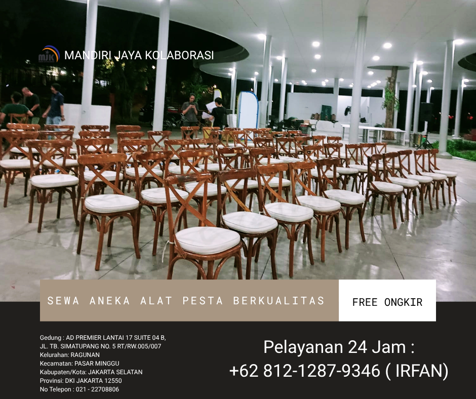 Sewa Kursi Event Stainless Susun Silang Monas Jakarta