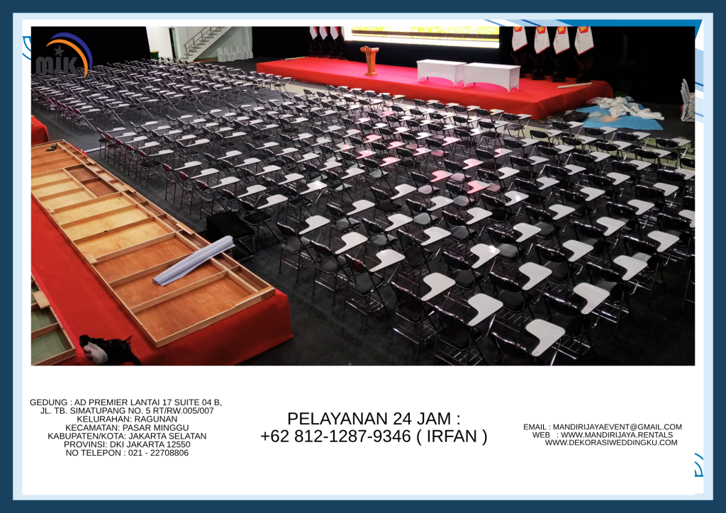 Sewa Kursi Stainless Type Kursi Kuliah Lipat Jakarta