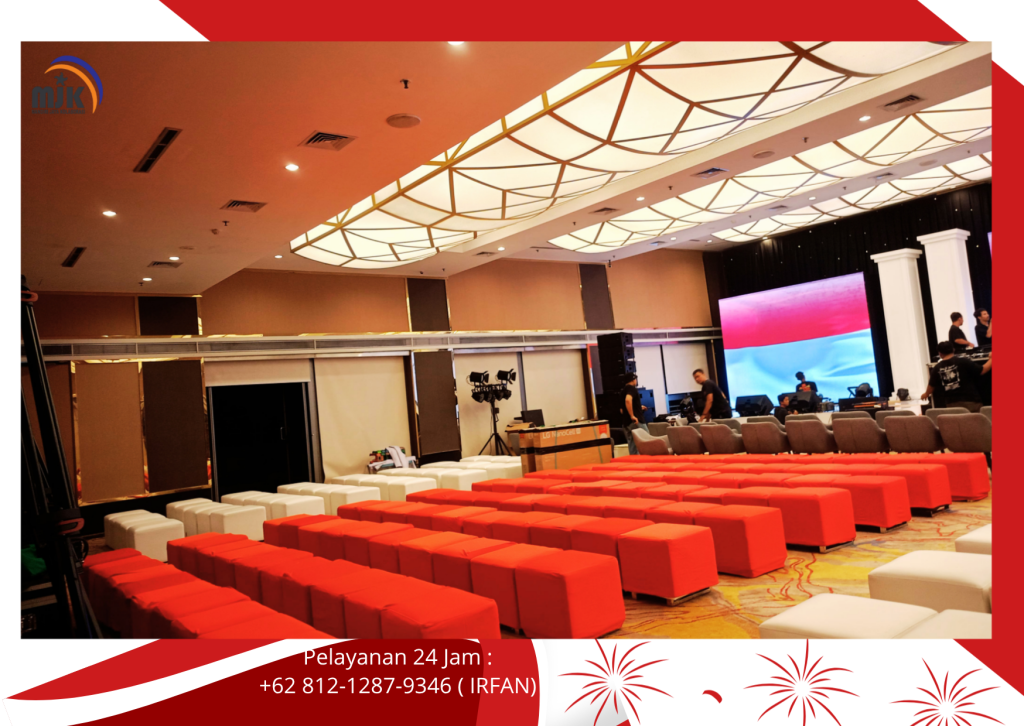 Rental Puff Merah Model Kotak,Sofa Studio jakarta