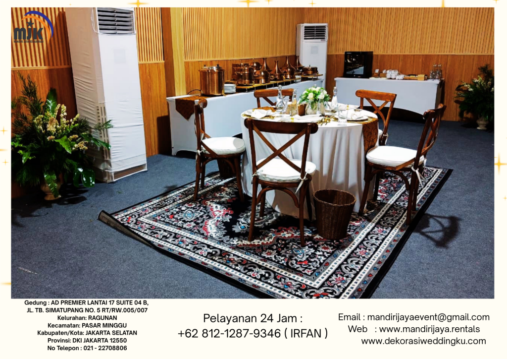 Rental Tenda, Alat Catering,Cross Back Chairs Bogor