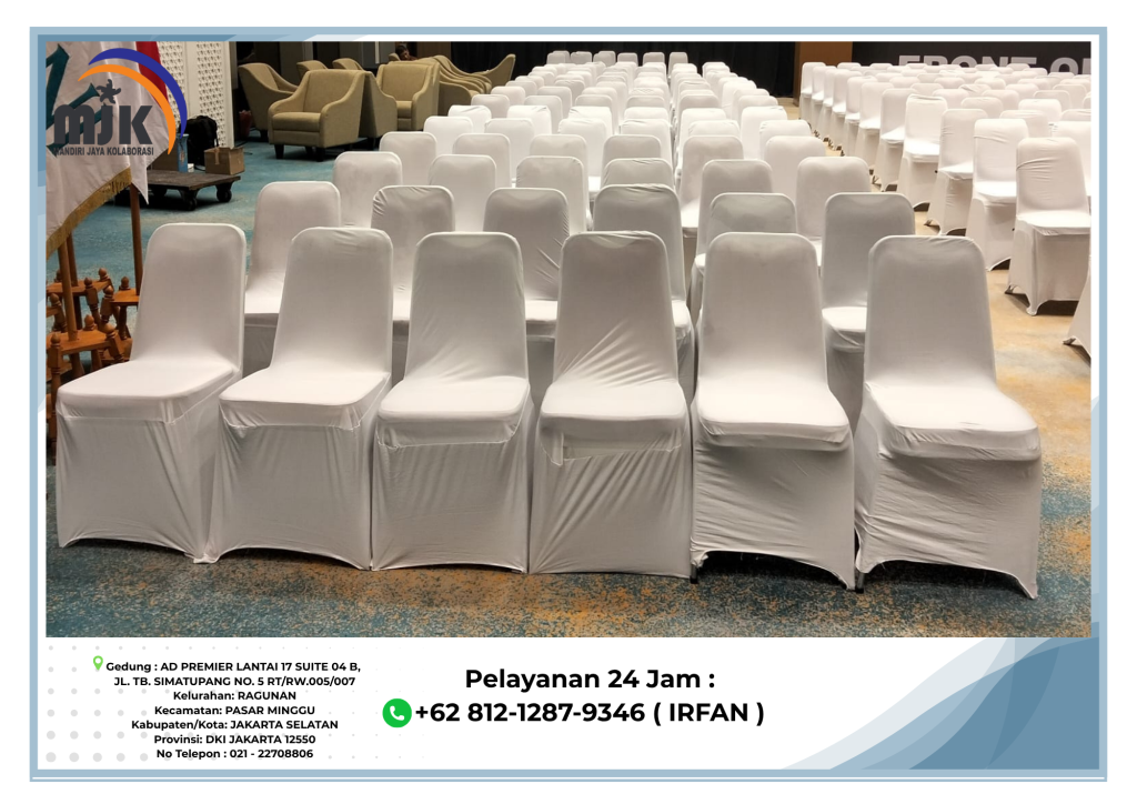 Sewa Kursi Cover Putih,Tiang Antrian Area Jakarta