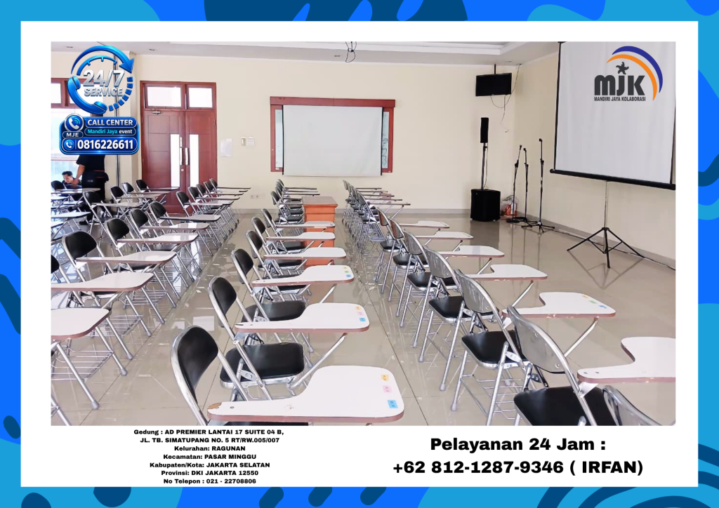Sewa Kursi Kuliah Hitam Stainless kokoh Area Jakarta Utara