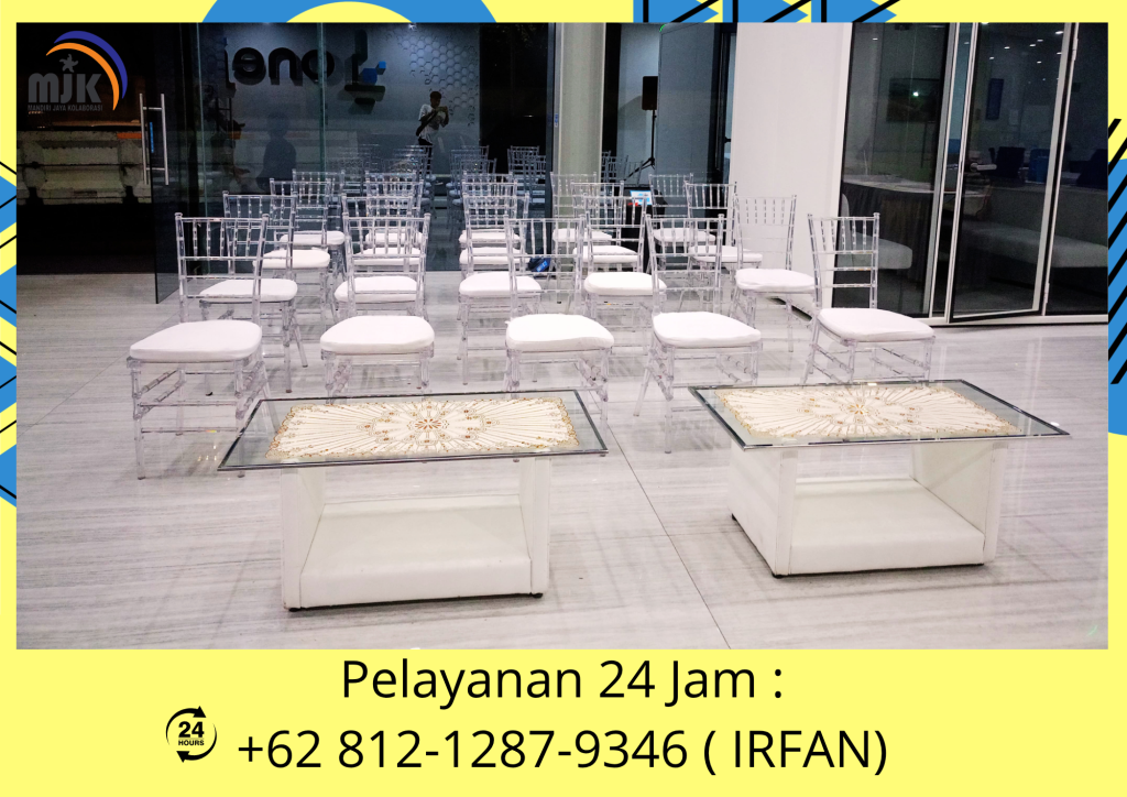 Sewa Meja Kaca VIP,Kursi Tiffany Acrylic jakarta