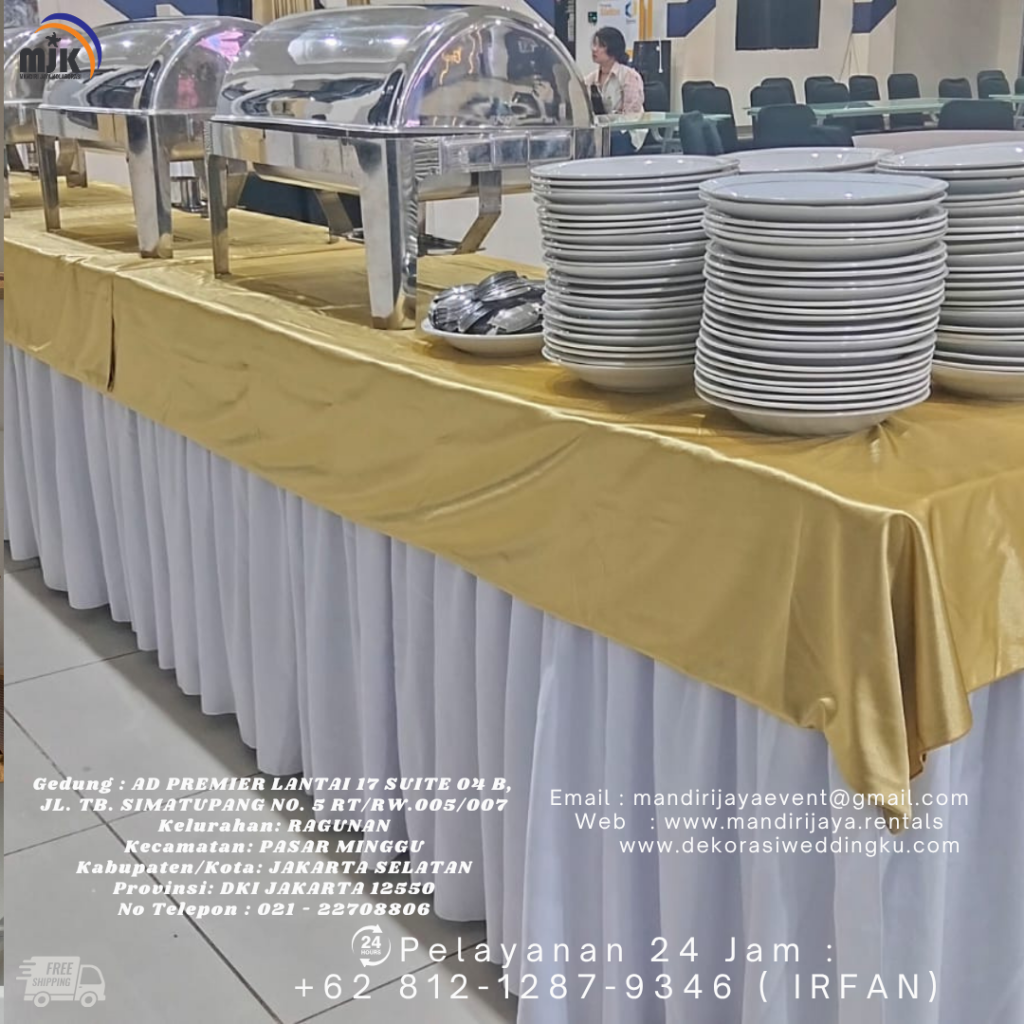 Sewa Meja Prasmanan Dan Alat catering Lengkap Bekasi