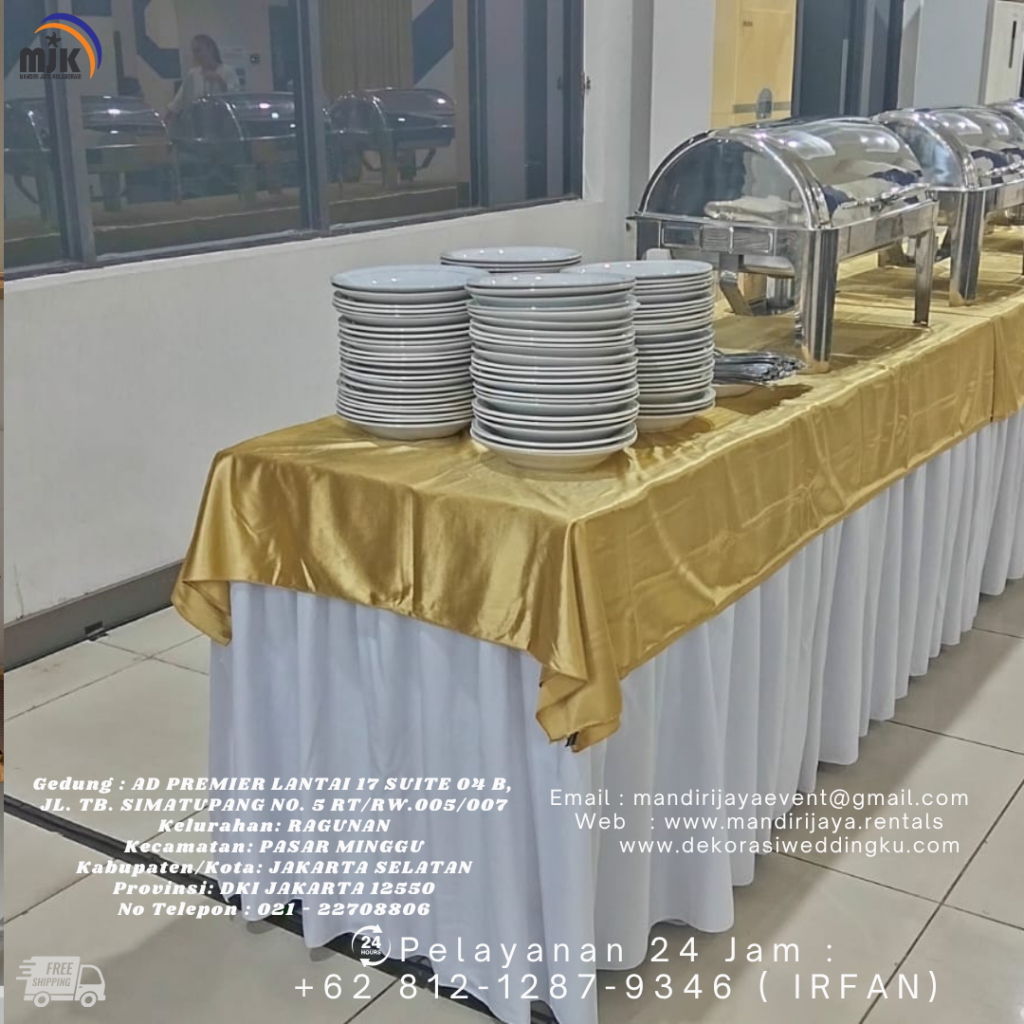 Sewa Meja Prasmanan Dan Alat catering Lengkap Bekasi
