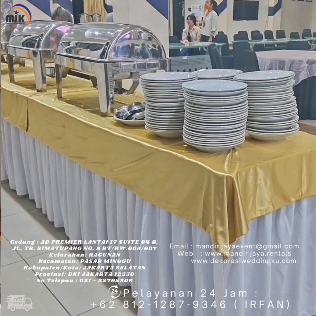 Sewa Meja Prasmanan Dan Alat catering Lengkap Bekasi