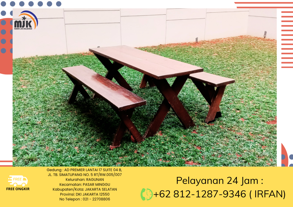 Sewa Meja Taman Dan Bangku Taman Kaki Silang Jakbar