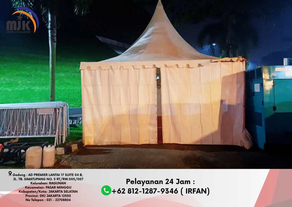 Sewa Tenda Kerucut Atau Tenda Sarnafil Putih Jakarta