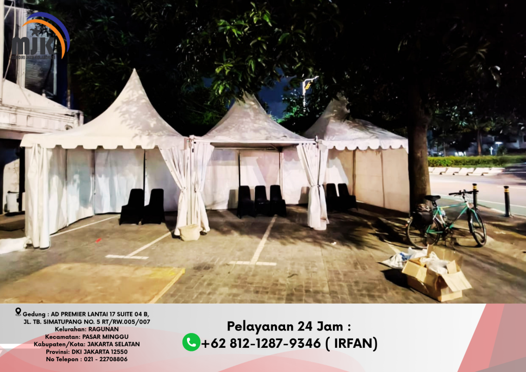 Sewa Tenda Kerucut Atau Tenda Sarnafil Putih Jakarta