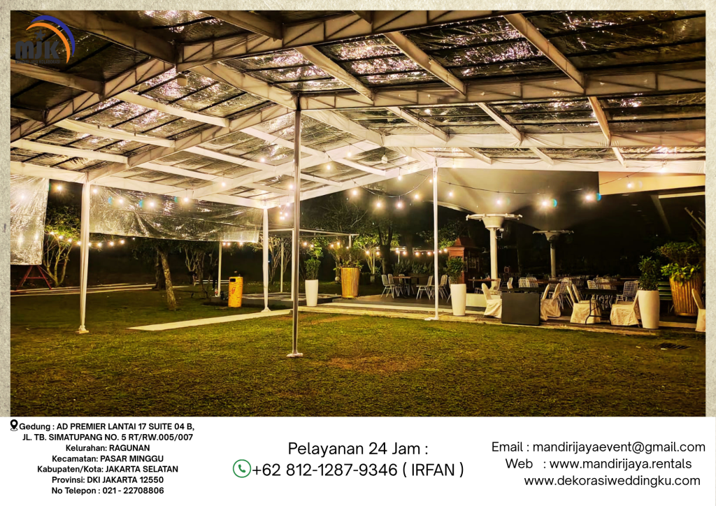 Sewa Tenda Transparan,Lampu Taman,Panggung,Backdrop Bogor