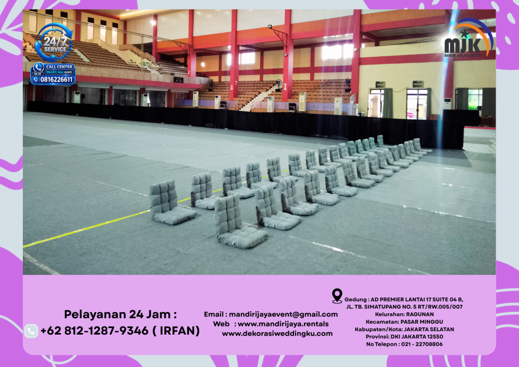 Sewa Kursi Lesehan Abu Abu Event Purwokerto
