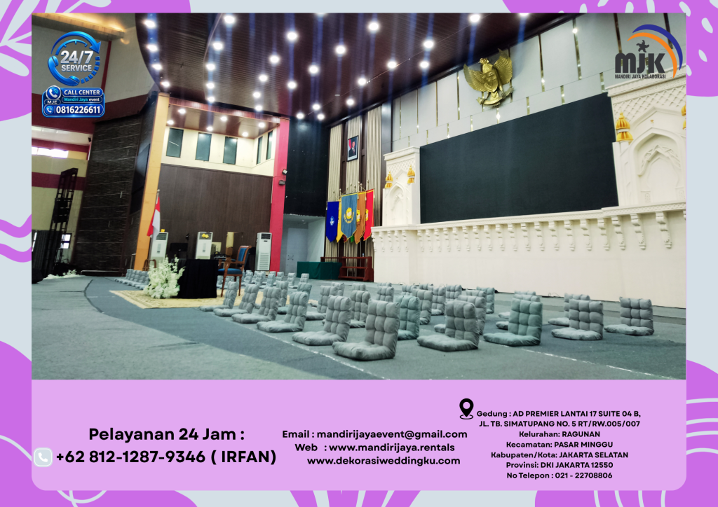 Sewa Kursi Lesehan Abu Abu Event Purwokerto