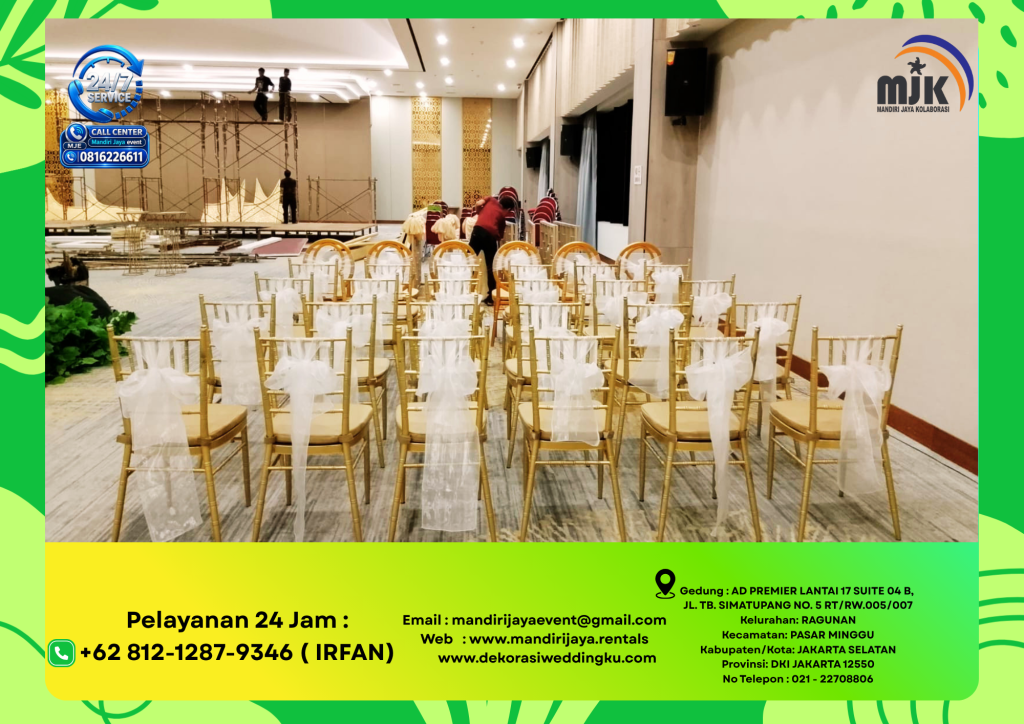 Rental Kursi Tiffany Gold Kerangka Kayu Jakarta 081212879346 IRFAN