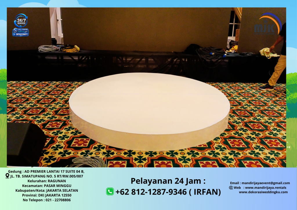 Rental Panggung Melaminto Bundar Jakarta 