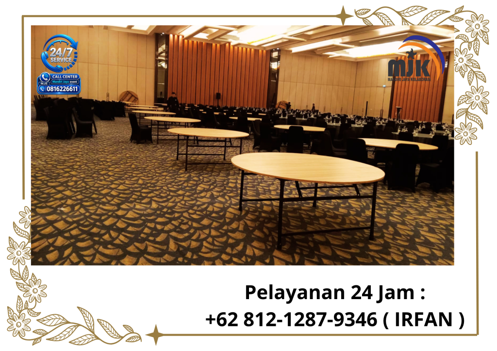 Rental Round Table HPL Polos Jakarta 