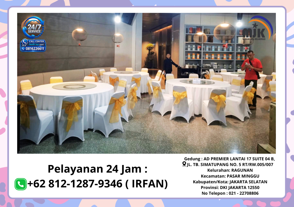Rental Round Table Set Lazy Suzzan Jakarta 081212879346 IRFAN