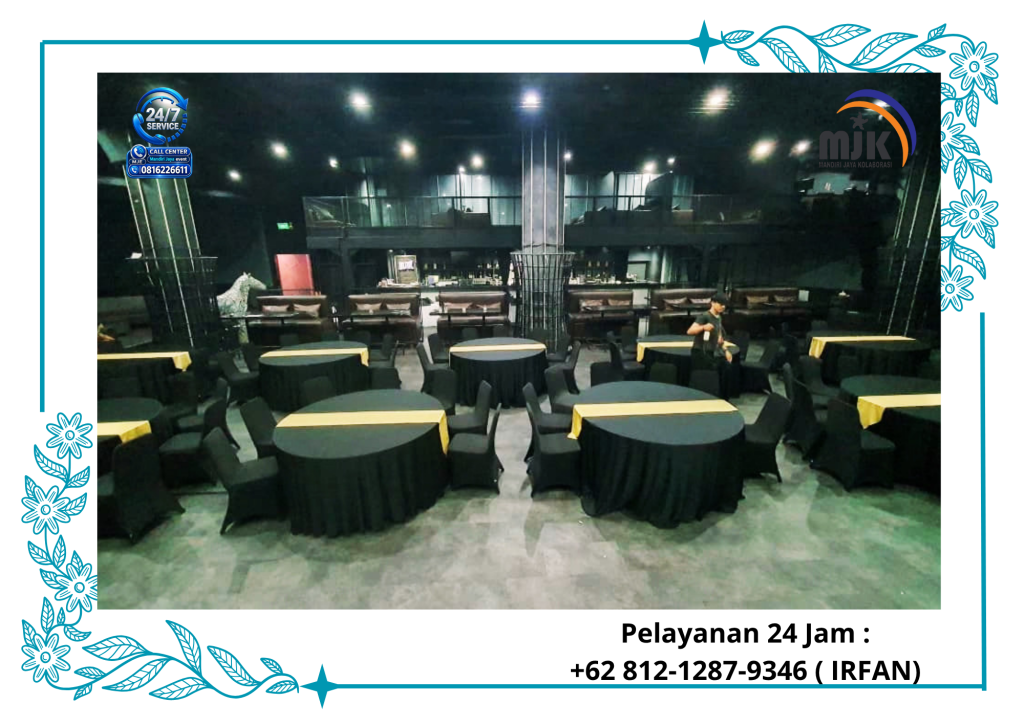 Rental Sarung Kursi Dan Taplak Meja Hitam Jakarta 081212879346 IRFAN
