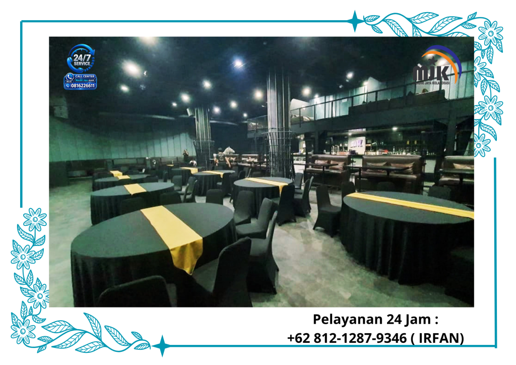 Rental Sarung Kursi Dan Taplak Meja Hitam Jakarta 081212879346 IRFAN