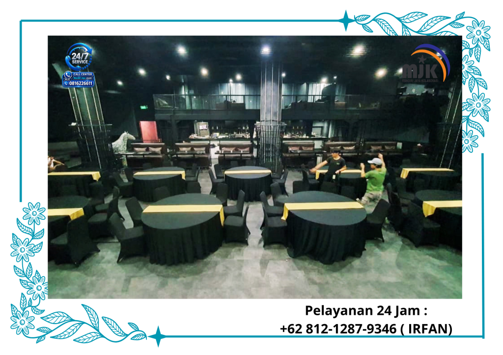 Rental Sarung Kursi Dan Taplak Meja Hitam Jakarta 081212879346 IRFAN