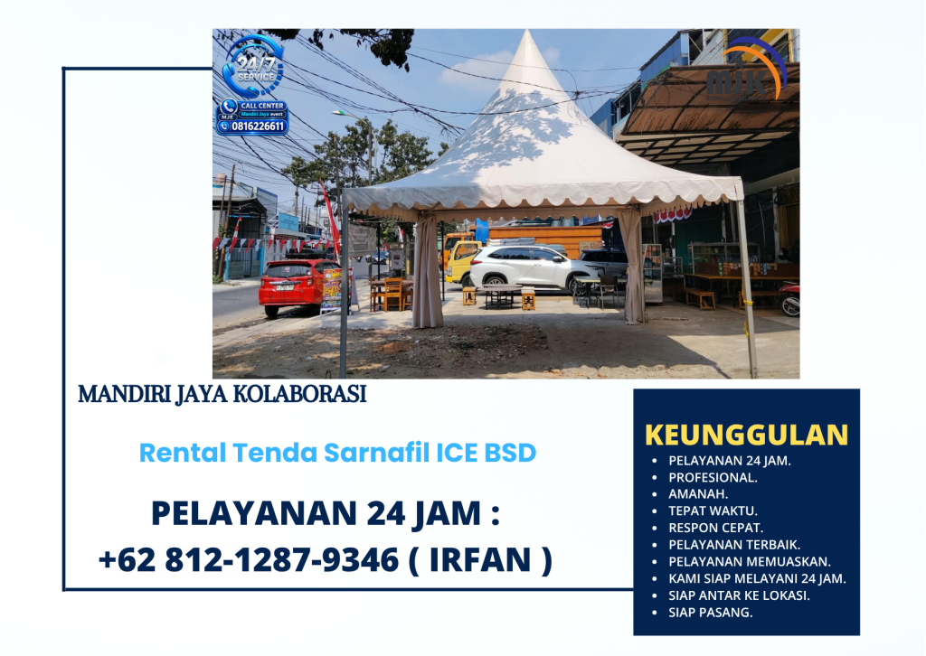 Rental Tenda Sarnafil ICE BSD +62 812-1287-9346 (IRFAN)