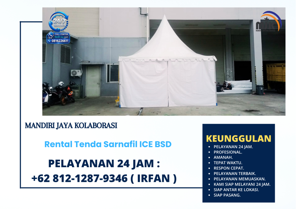 Rental Tenda Sarnafil ICE BSD +62 812-1287-9346 (IRFAN)