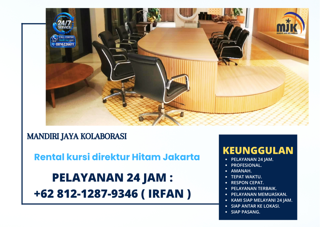 Rental kursi direktur Hitam Jakarta +62 812-1287-9346 (IRFAN)