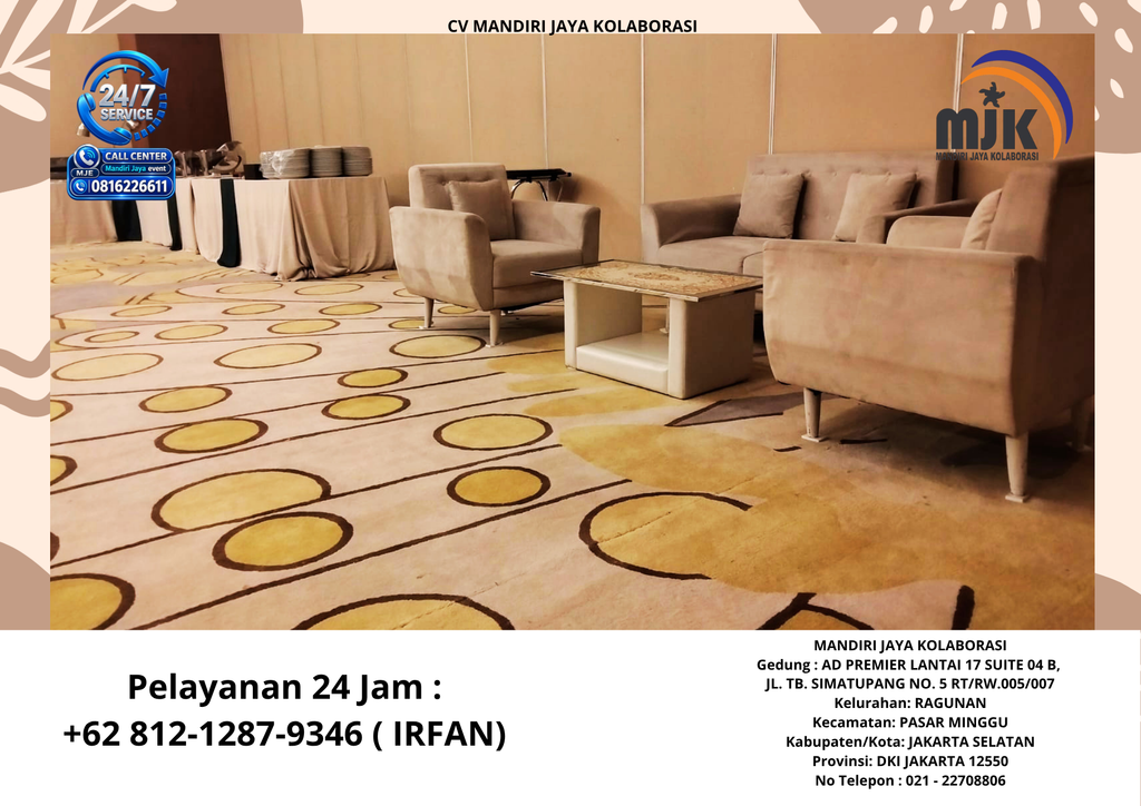 Sewa Sofa Single Minimalis, Dobel,Meja Kaca Jakarta
