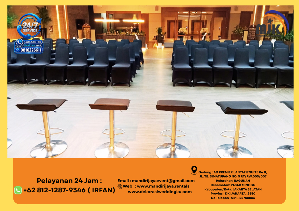 Rental Barstool Putih Kursi Kotak Jakarta 081212879346 IRFAN