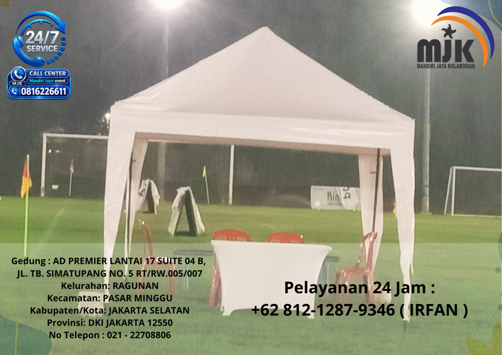 Rental Tenda Bazar 2x2m Atap Putih Bekasi 081212879346