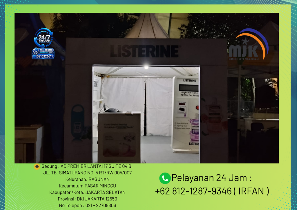 Rental Tenda Sarnafil Set Fascia, backdrop Bogor 081212879346