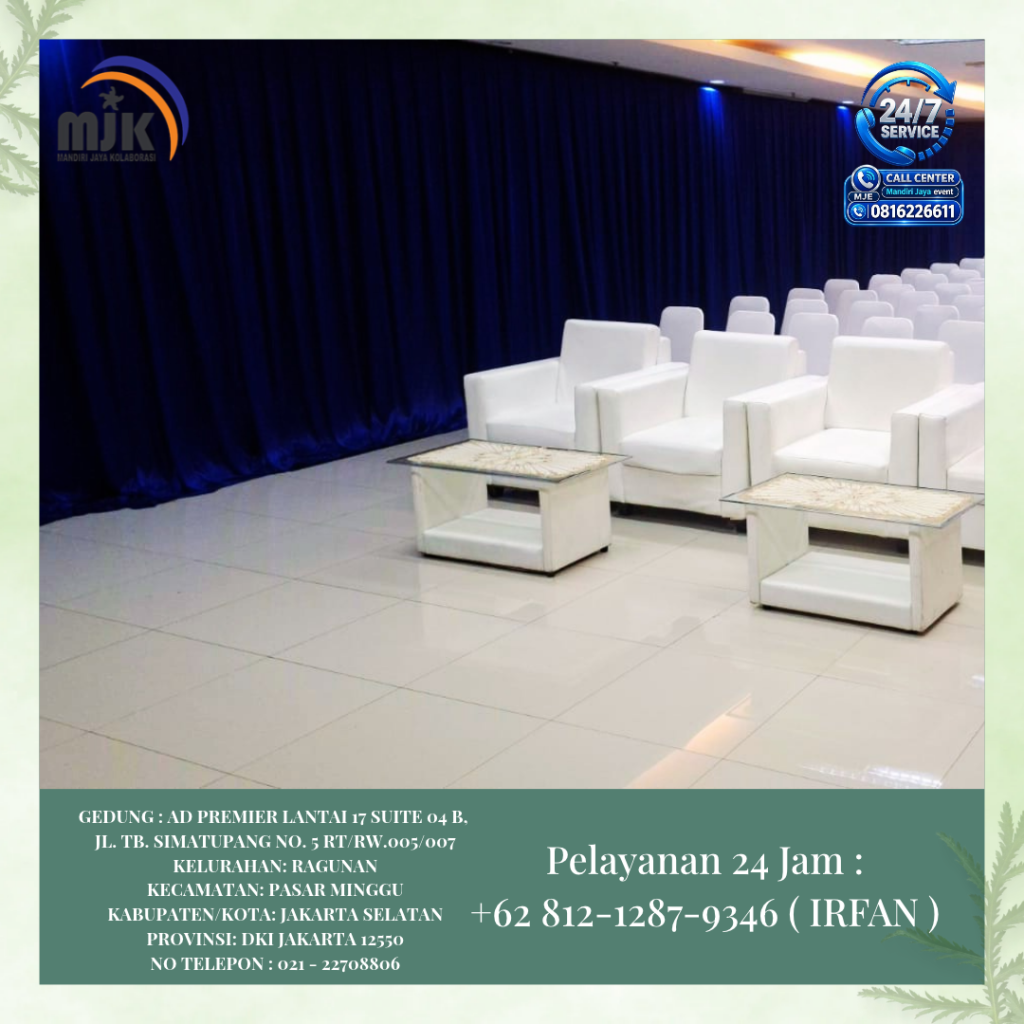 Rental Tirai Biru Jakarta 081212879346