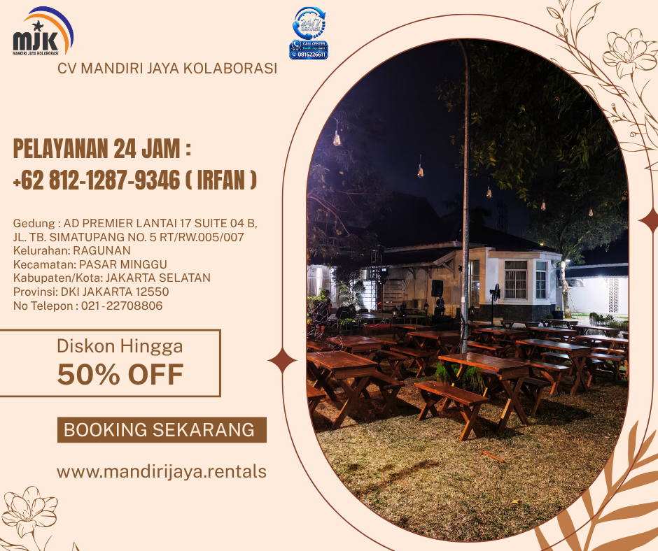 Sewa Meja Kursi Taman Berkualitas Area Karawng 081212879346 IRFAN
