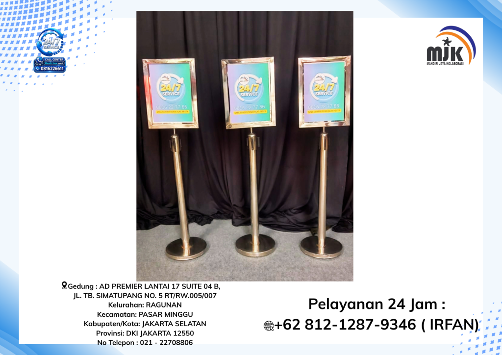 Sewa Sign Out Ukuran A3 & A4 Jakarta 081212879346 IRFAN