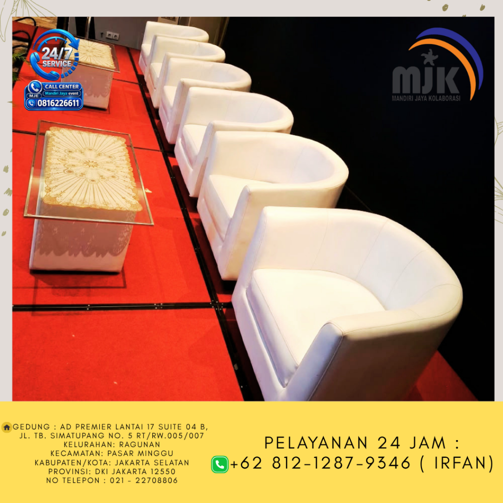Sewa Sofa Putih cikarang 081212879346