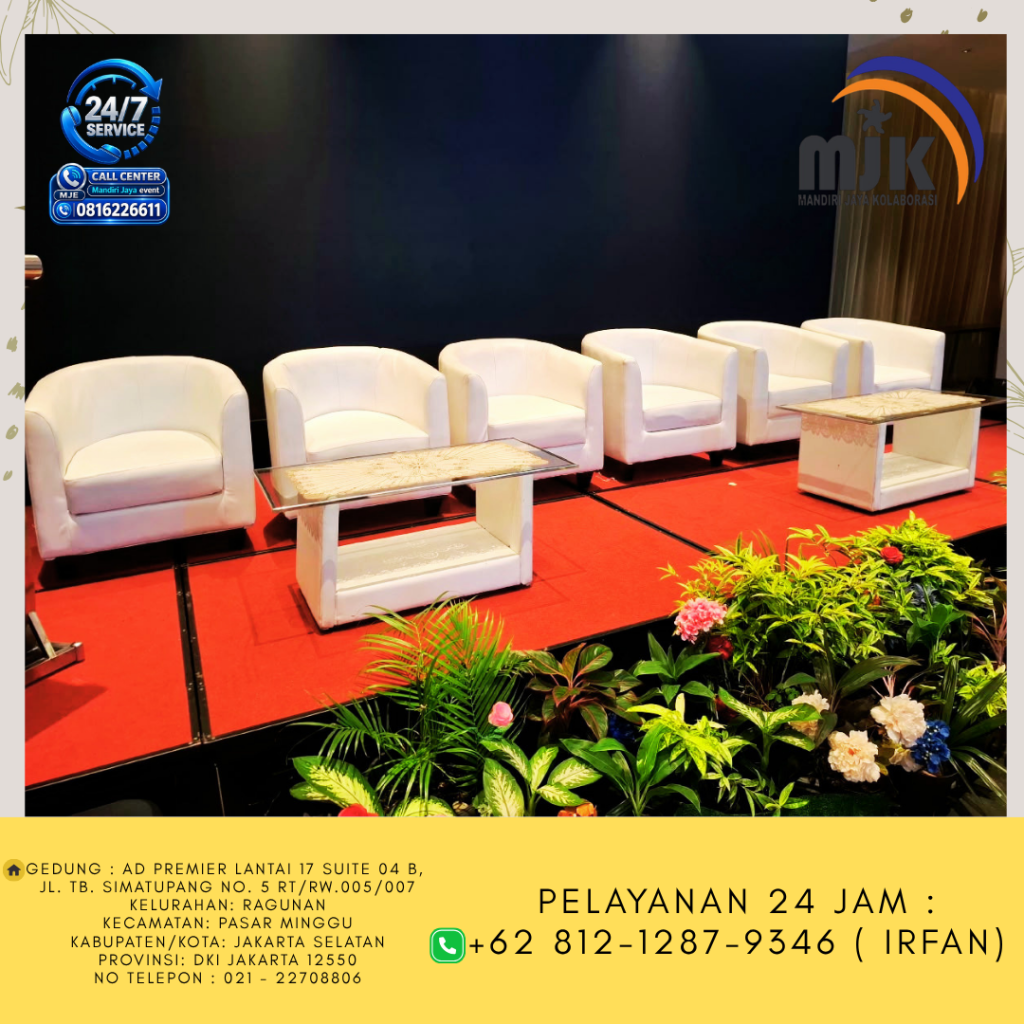 Sewa Sofa Putih cikarang 081212879346