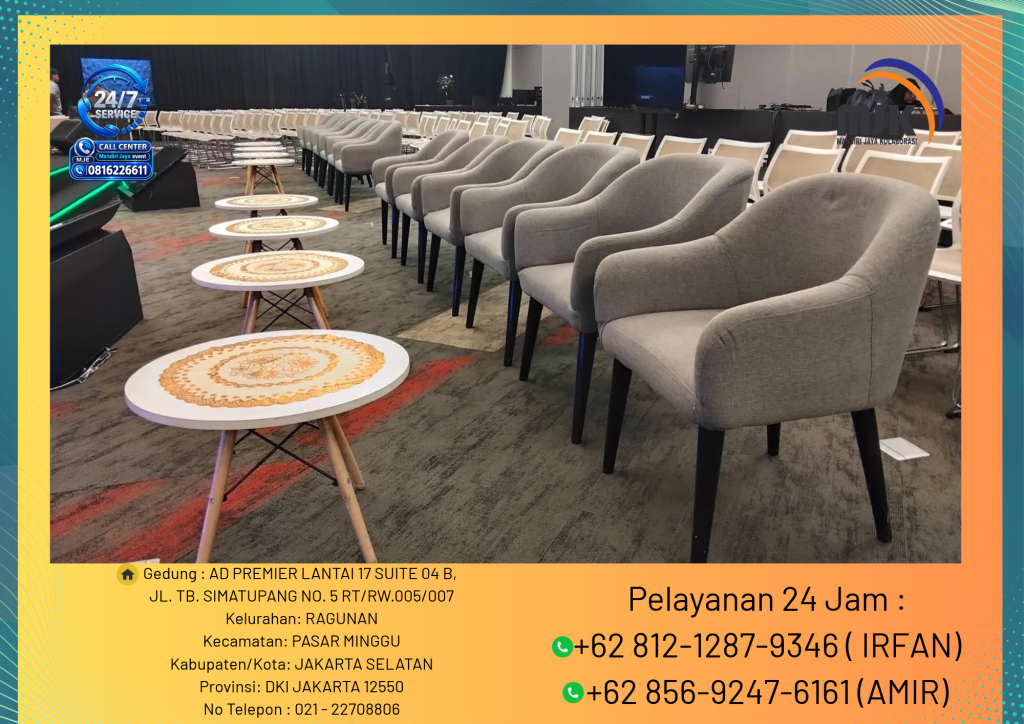 Sewa Sofa Studio, Meja Retro Putih Jakarta 081212879346